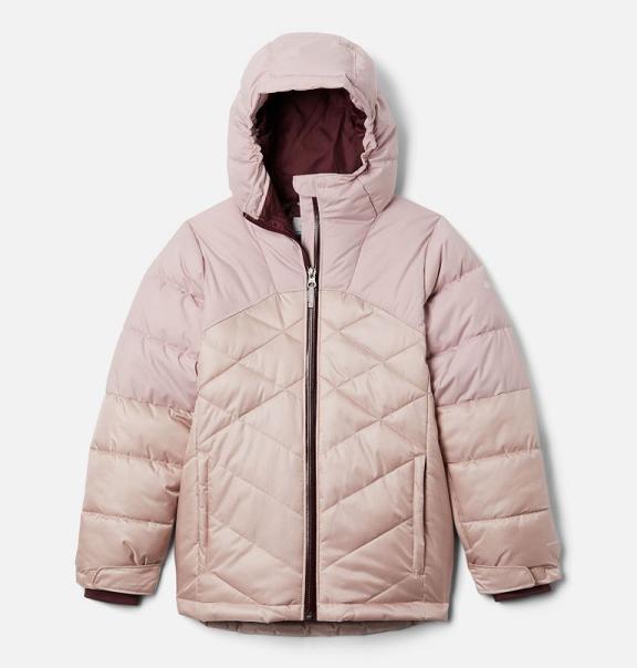 Columbia Girls Winter Jacket Sale UK - Winter Powder Jackets Pink UK-233022